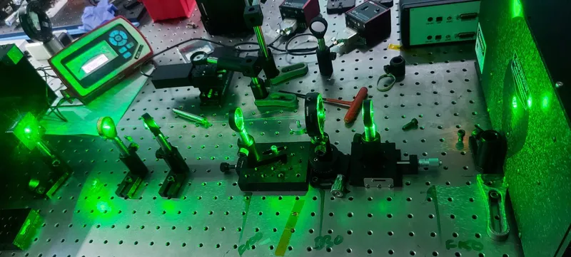 Femtosecond laser writing setup